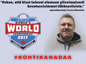 Mikä on lajihistoriasi?
Laaja. Pelaamisen aloitin 1990 ja valmentamisen heti perään 1993. Sillä tiellä ollaan. Matkaan mahtuu kaikkea maajoukkueista D-junnuihin. Kolme EM-kultaa, pari MM-pronssia, reilusti toistakymmentä SM-kultaa eri pelimuodoista ja divarimestaruuksia ykkösestä kolmoseen. Kaiken näköistä on tullut tehtyä ja nähtyä. Eniten olen kuitenkin oppinut häviöistä. Kun on pitkään saanut pelata ja valmentaa hyvissä joukkueissa, niin olen ollut häviämässä finaaleja ja välieriä lähes yhtä paljon kuin turkulaiset. Niistä oppii, jos on valmis oppimaan, enemmän kuin voitoista ja mestaruuksista.

Milloin ja miten päädyit valmentajaksi?
17-vuotiaana pojan kollina päädyin puolessavälissä kautta valmentamaan Roostersin D-junnuja. En muista enää kuka kysyi, mutta syystä tai toisesta kauden aloittaneet valmentajat eivät pystyneet jatkamaan. Valmentaminen oli hauskaa ja tässä ollaan.

Mitä hyvältä valmentajalta vaaditaan?
1) Halua ja kykyä oppia ja uudistua, uteliaisuutta. Kukaan ei koskaan tule osaamaan kaikkea. Koskaan ei pidä yrittää esittää, että osaisi enemmän kuin osaa ja aina pitää haluta oppia lisää.

2) Aitoutta, kanttia olla oma itsensä. Valmentajia on hyvin monenlaisia ja hyvin monenlaiset tyypit voivat pärjätä valmentajina. Pelaajat haistavat kuitenkin epäaitouden kilometrin päähän, eivätkä enää luota sinuun.

3) Valmiutta tehdä töitä, paljon.

Kuka on esikuvasi?
En ole mikään iso "esikuva-tyyppi". Ehkä katsoisin tätä vaikuttamisen kautta. Minuun ovat vaikuttaneet monet valmentajat urani aikana. Yritän oppia edelleen muilta valmentajilta mahdollisimman paljon. Jos muutamia nimiä halutaan nostaa esille, niin Timo Takko, Tuomas Heikkinen, Kim Wikström ja Kalle Karppinen. Kaikilta olen oppinut paljon ja ottanut vaikutteita.

Mitkä ovat pelinrakentajan kolme tärkeintä ominaisuutta?
Tekisi mieli vastata johtajuus, johtajuus ja johtajuus. Mutta avataan nyt vähän muutenkin. Puhutaan tässä asioista, jotka tekevät kohtalaisista pelinrakentajista hyviä ja hyvistä erinomaisia. Ns. hygieniatekijät, kuten riittävä urheilullisuus ja kyky heittää palloa (luonnonlahjakkuutena tai valmennettuna) ovat siis tässä jo oletuksina olemassa.

1) Johtajuus, on and off the field

Tämä pitää sisällään esimerkiksi kovuutta, isoa kasaa työtä sekä uskoa itseensä ja joukkueeseen.

2) Fudisäly

QB:n pitää ymmärtää mitä milläkin pelillä tavoitellaan, mitä kussakin pelissä hyökkäyksen jokainen pelaaja tekee ja miten se vaikuttaa kokonaisuuteen. Yrityksen ja edettävän matkan merkitys, pistetilanne ja pelikello täytyy myös olla mielessä. Ei onnistu ihan kaikilta.

3) Pocket poise

En keksi tälle heti hyvää käännöstä, "itsevarmuus taskussa"? Tämä on tärkeä asia, jota pystyy tietyin osin valmentamaan/treenaamaan, mutta sitä täytyy myös löytyä luonnostaan. Se vaatii vaistoja ja pelottomuutta.

Mitä odotat tulevilta MM-kisoilta?
Erittäin mielenkiintoista nähdä uudet maat Meksiko ja Australia. Uskon myös, että britit ovat menneet aimo harppauksin eteenpäin EM-kisoista ja isäntämaa on varmasti vahva. Uskon, että kisat tulevat olemaan ylivoimaisesti kovatasoisimmat tähänastisista. Aiemmissa kisoissa on ollut yksi helppo peli ja kaksi kovaa. Nyt on varmasti vain kolme kovaa, mikä tietenkin nostaa haastetta ja panoksia jokaiseen otteluun. Realismi on kuitenkin edelleen se, että jenkit ovat muita edellä reilusti.