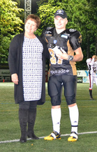 Game MVP rb Kristian Metsämäki Porvoo Butchers. Valokuva Harri Seppänen.