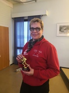 Vuoden seura - Kuopio Steelers. Palkinnon vastaanotti seuran puheenjohtaja Jaana Tuppurainen.