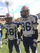 Janika Nikander (vas.) ja Emmi Järn nousivat I-divisioonasta maajoukkueeseen kaudella 2016 ja pelasivat lokakuun alussa hyvän ottelun Ruotsia vastaan.
Kuva: Wolverines Ladies