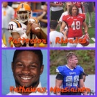 Gladiatorsin vahvistusnelikko: pelinrakentaja Perry Patterson, laitahyökkääjä Nathan Rhoades, takamies-palauttaja Brandon Hathaway sekä Niko Nousiainen. Kuva: Basel Gladiators