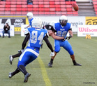 Laitahyökkääjä Jani Luiro (84) aloittaa maanantaina TAFT-hyökkäyksessä mutta on kauden aikana jo ehtinyt tekemään touchdownin syötönkatkosta. Stephen Stokes (28) nähtäneen maanantaina kentällä useallakin pelipaikalla niin hyökkäyksessä kuin puolustuksessa.
Kuva: Sami Ranta