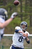 Wolverines II pelasi Sipoossa laajalla joukkueella. Muun muassa I-divisioonaan valmistautuvan I-joukkueen pelaajistoa oli kentällä runsaasti. Janne Lehtisen johdolla helsinkiläiset löivät taululle 83 pistettä.
Kuva: FSC Media