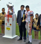 Turnauksen MVP pelinrakentaja Bernhard Seikovits. 