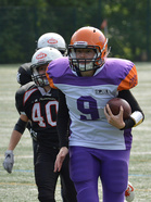 Pelinrakentaja Lyobov Lukina juoksi kaudella 2016 kolme touchdownia.
Kuva: Kari Toivonen