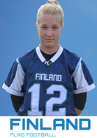 Beach flagin EM-turnauksen MVP Carola Lindholm.