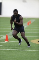 Chris Mulumba Coloradon pro days testeissä maaliskuussa 2019.