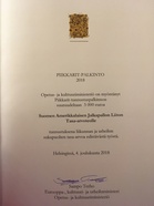 3.000 euron tunnustuspalkinto käytetään Nordic Girls' Campin toimintaan.