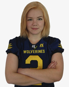 Minna Tiaisen pelinumero on sama kuin hänen idolillaan Matt Ryanilla eli 2.