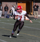 Runkosarjassa Carola Lindholm heitti 18 touchdownia - enemmän kuin kukaan muu.
Kuva: Anna Tanskanen