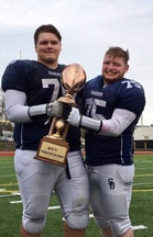 Aleksi Olavuo (vas.) ja Logan Edward valittiin molemmat konferenssin tähdistöjoukkueeseen.