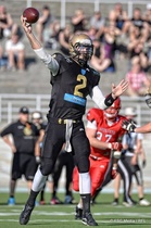 Trevor Vasey heitti Butchersin pelinrakentajana 298 jaardia ja juoksi joukkueensa avaus-touchdowin toisella neljänneksellä.
Kuva: FSC Media