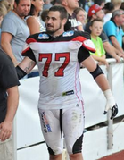 David Beale (197cm/123kg) pelaa Royalsissa vasemman tacklen paikalla.