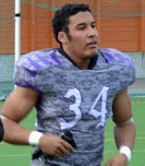 Oliver Dhallamah on Helsinki 69ersin kovaa taklaava tukimies. Valokuva: Harri Seppänen