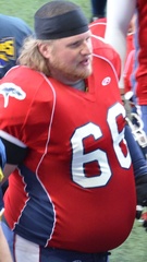 Andre Mathesin 198cm ja 160 kg ruho oli valtava este.