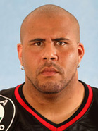 Pelaajakuva NFL Europe joukkue Köln Centurionsin riveissä.