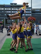 Wolverines cheeleaders
