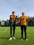 Vas. Game MVP rb Anton Norta ja East City GiantsTeam MVP qb Juulio Vahla.