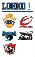 Lohko 1 viisi joukkuetta