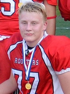 Roostersin linjamies Samuli Vehkomäki pelaa hyvää kautta.