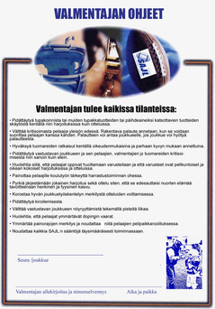 Nuorisovalmentajan ohjeistus